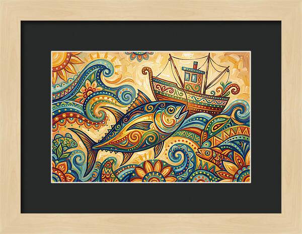 Folk Art Tuna Adventure