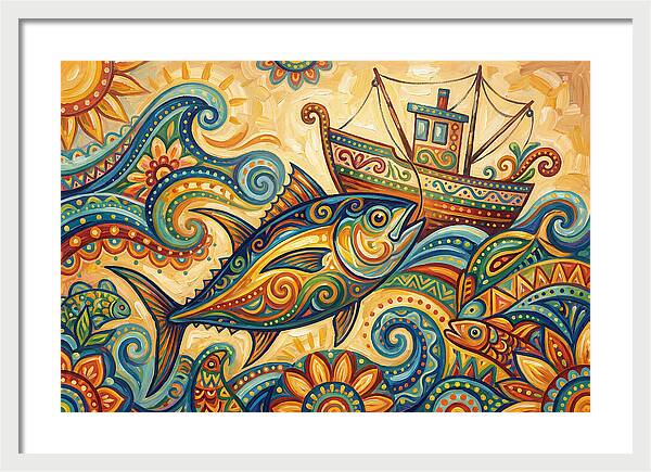Folk Art Tuna Adventure