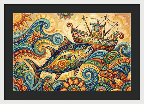 Folk Art Tuna Adventure