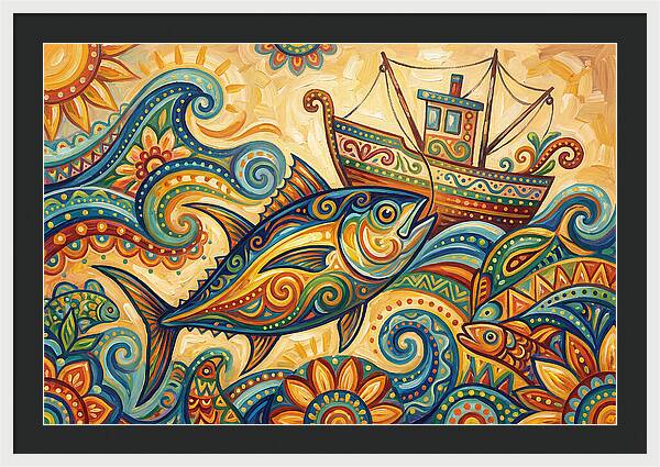 Folk Art Tuna Adventure