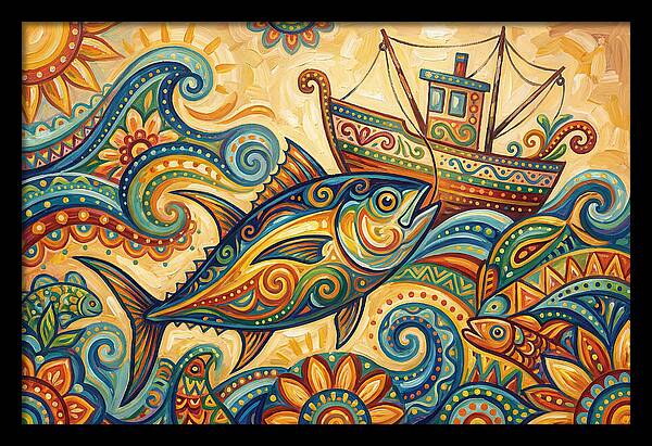 Folk Art Tuna Adventure