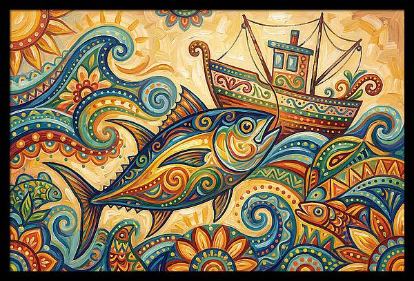 Folk Art Tuna Adventure