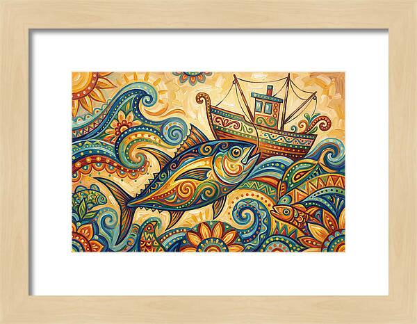 Folk Art Tuna Adventure