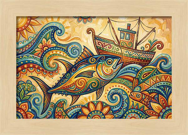 Folk Art Tuna Adventure