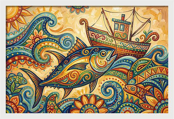 Folk Art Tuna Adventure