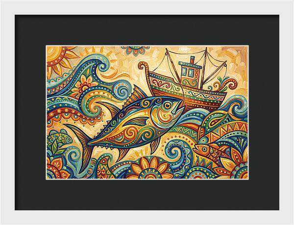 Folk Art Tuna Adventure