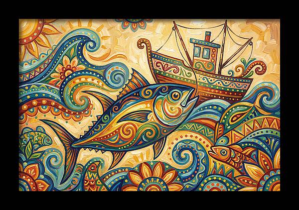 Folk Art Tuna Adventure
