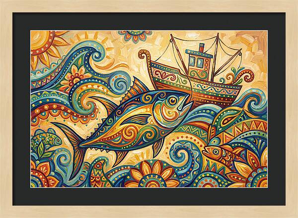Folk Art Tuna Adventure