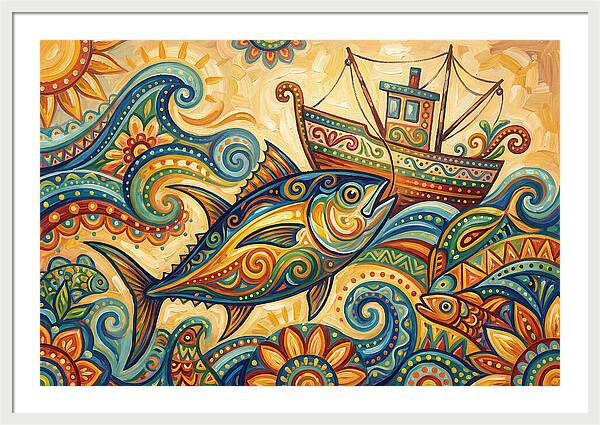 Folk Art Tuna Adventure