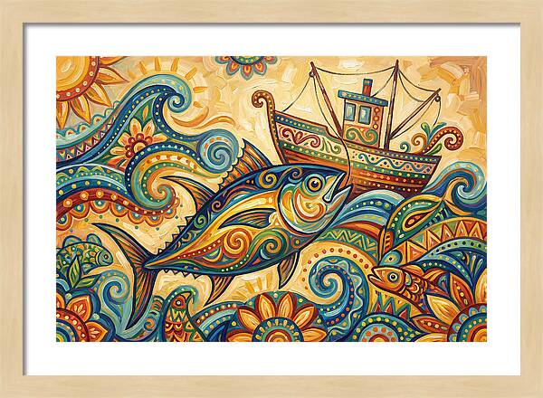 Folk Art Tuna Adventure