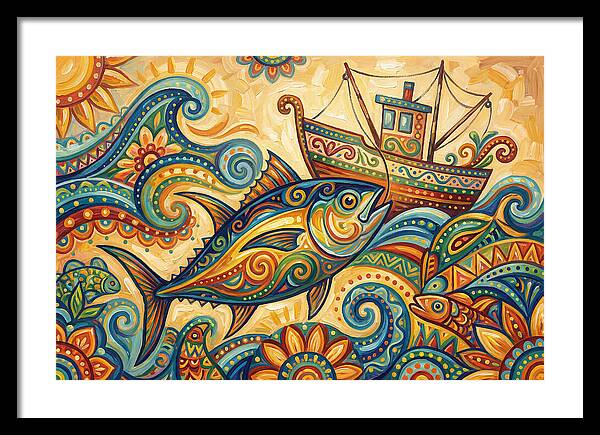 Folk Art Tuna Adventure