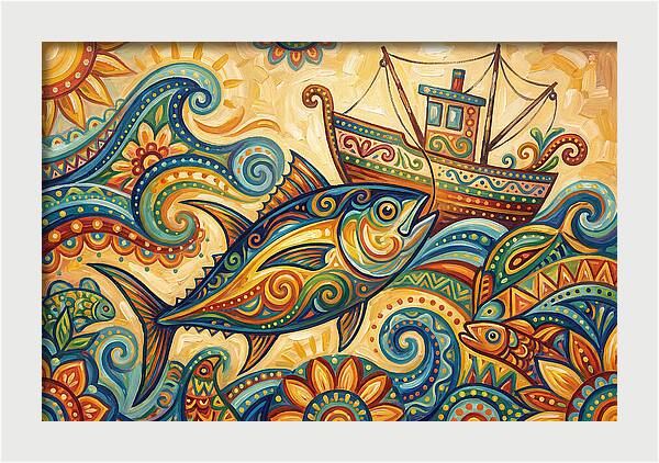 Folk Art Tuna Adventure