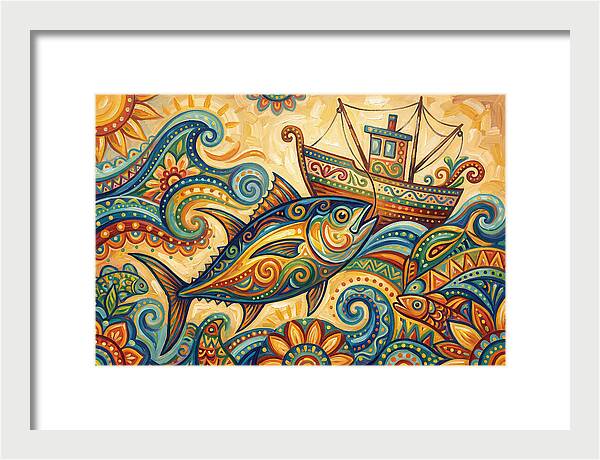 Folk Art Tuna Adventure