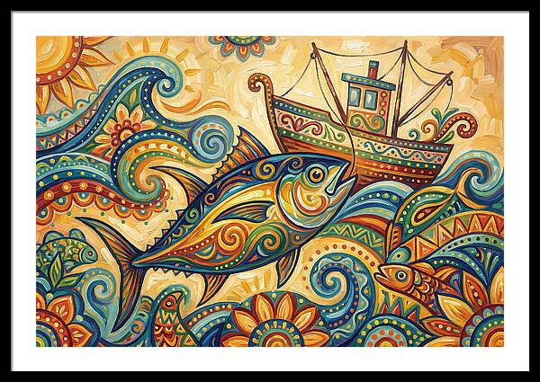 Folk Art Tuna Adventure