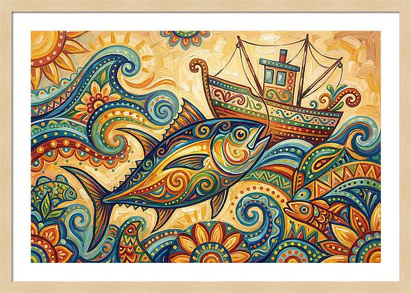 Folk Art Tuna Adventure