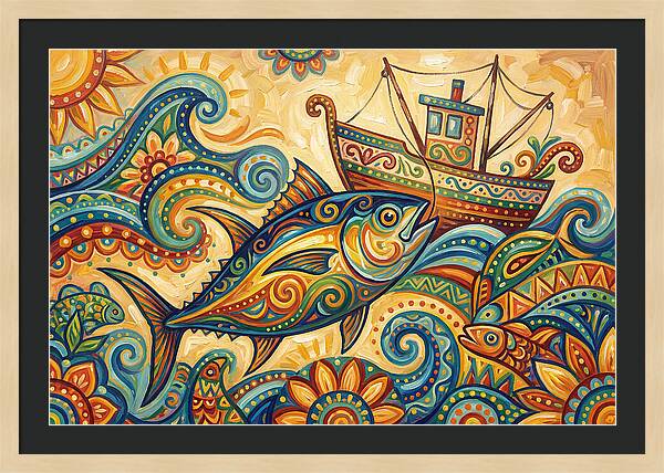 Folk Art Tuna Adventure