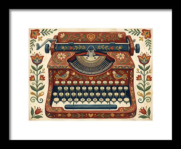 Folk Art Typewriter