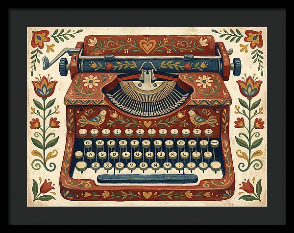 Folk Art Typewriter