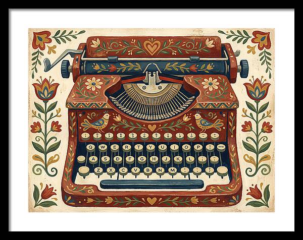Folk Art Typewriter