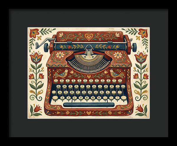Folk Art Typewriter