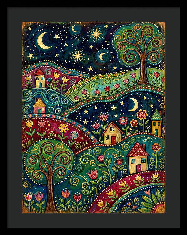 Folk Art Under A Dark Sky