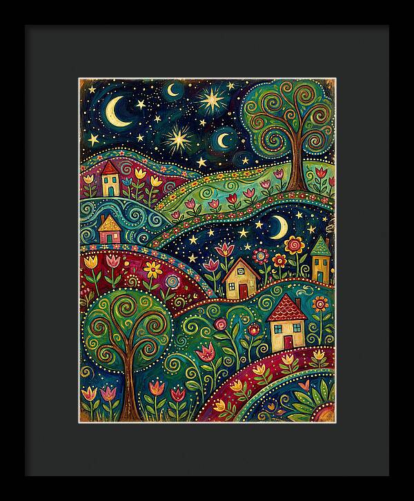 Folk Art Under A Dark Sky