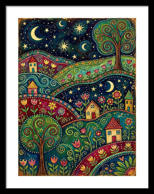 Folk Art Under A Dark Sky