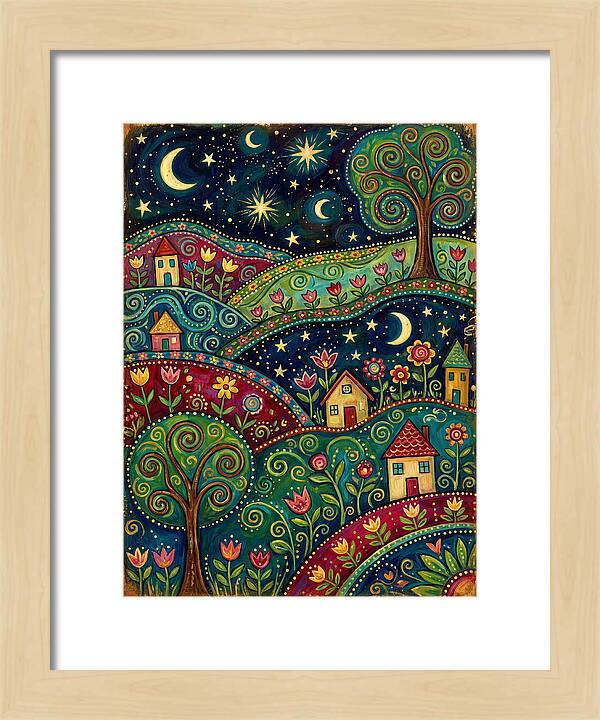 Folk Art Under A Dark Sky
