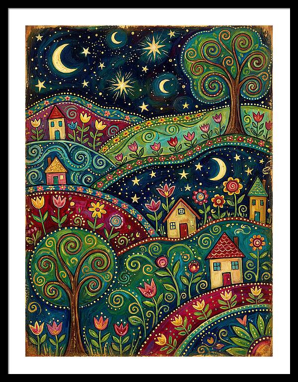 Folk Art Under A Dark Sky