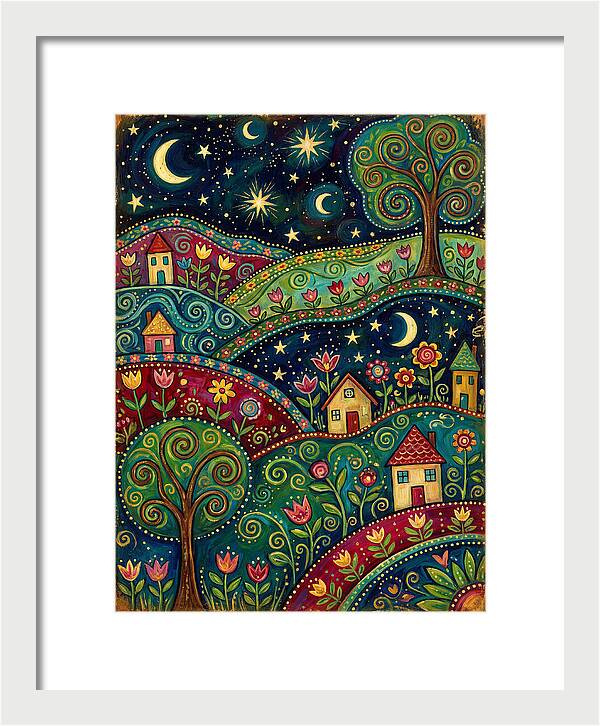 Folk Art Under A Dark Sky