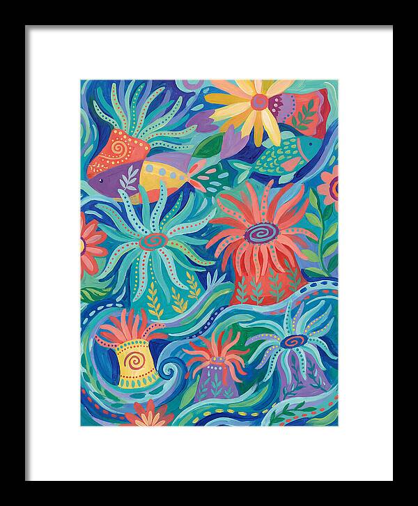 Folk Art Underwater Scene