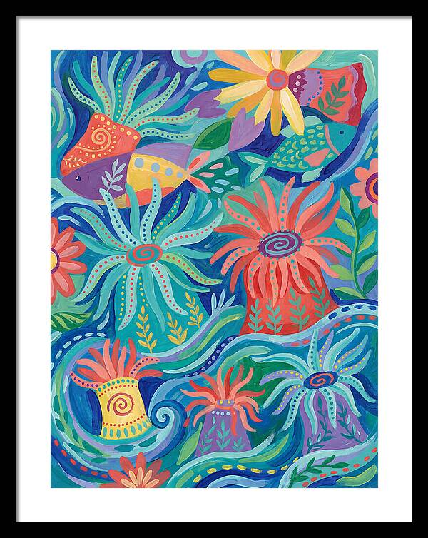 Folk Art Underwater Scene