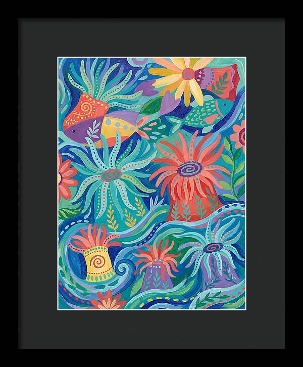 Folk Art Underwater Scene