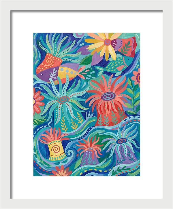 Folk Art Underwater Scene