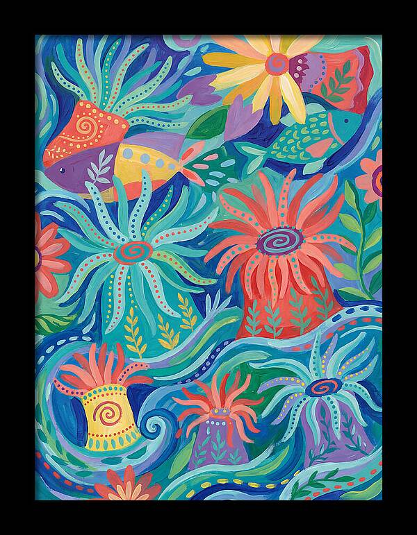 Folk Art Underwater Scene