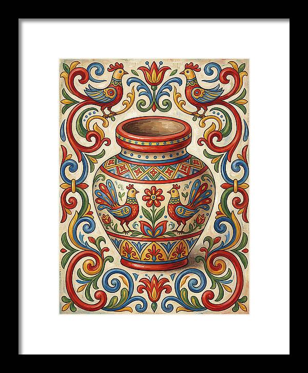 Folk Art Vase