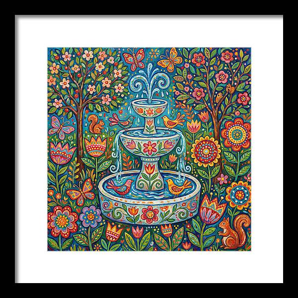 Folk Art Water Fountain