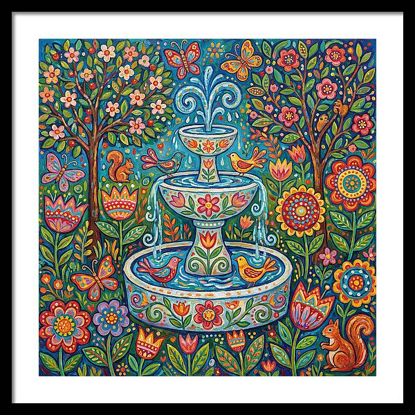 Folk Art Water Fountain
