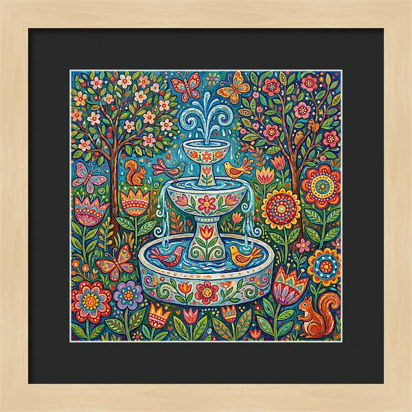 Folk Art Water Fountain