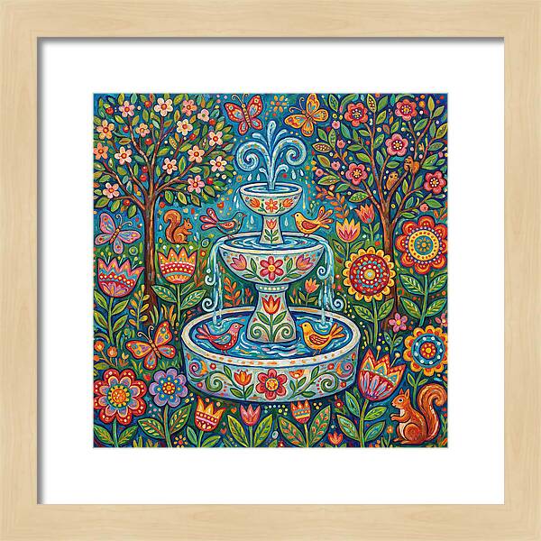 Folk Art Water Fountain