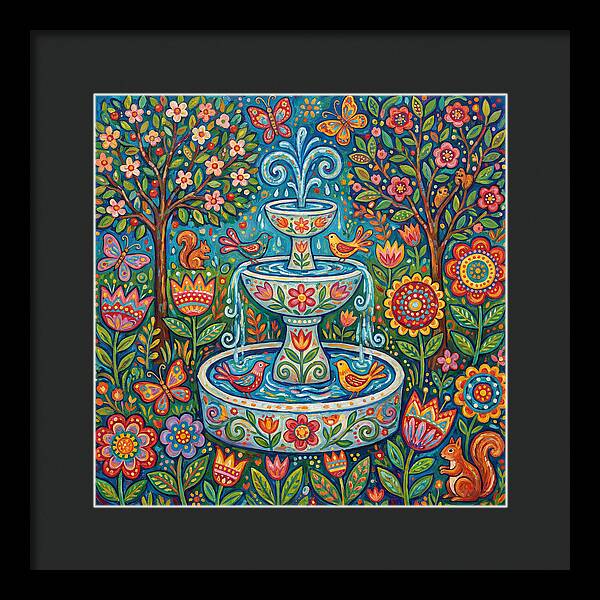 Folk Art Water Fountain