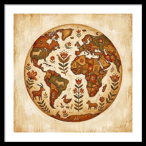 Folk Art World Map