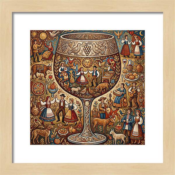 Folk Celebration Within A Glass