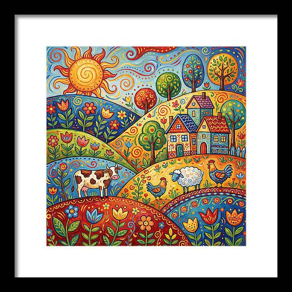 Folk Country Landscape