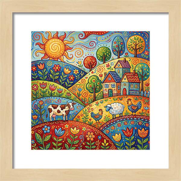 Folk Country Landscape
