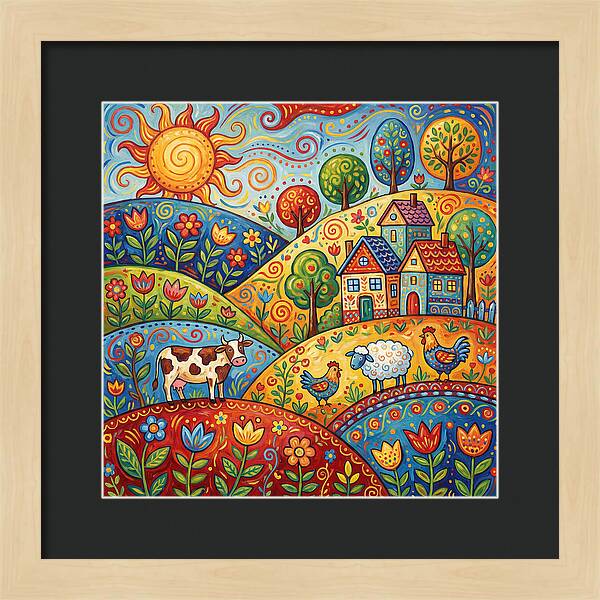 Folk Country Landscape