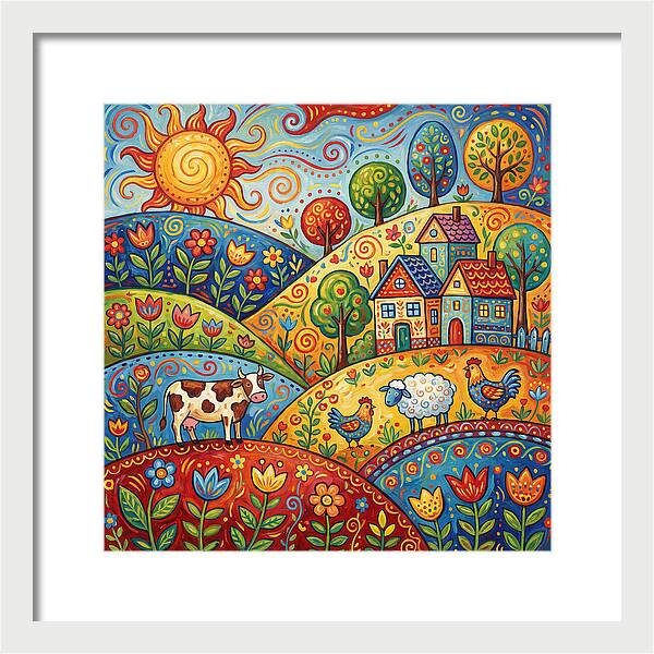 Folk Country Landscape