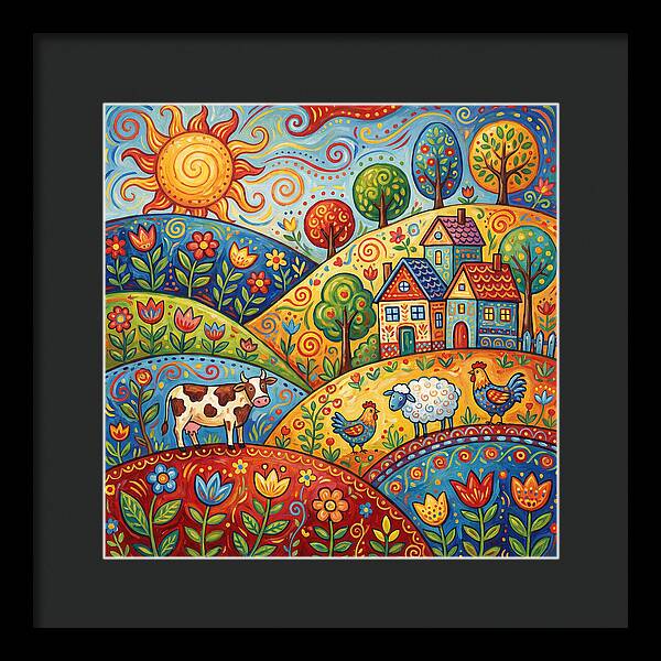 Folk Country Landscape