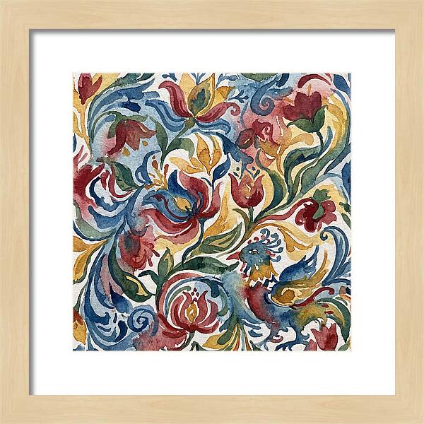 Folk Floral Watercolor