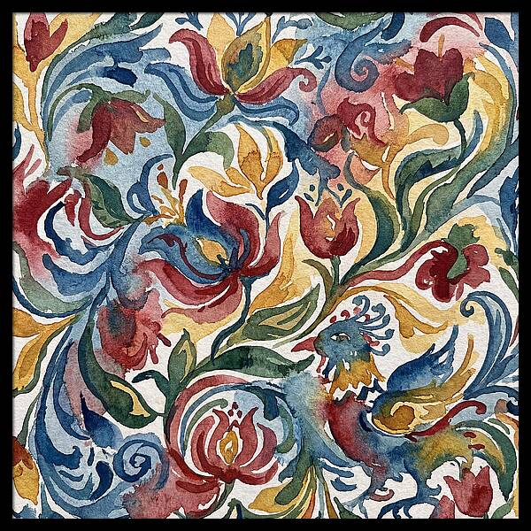 Folk Floral Watercolor